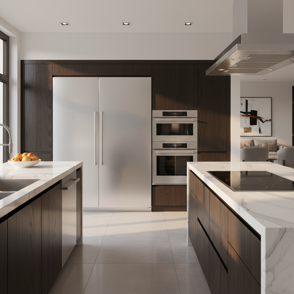 Premium home appliance suite ready for repair service