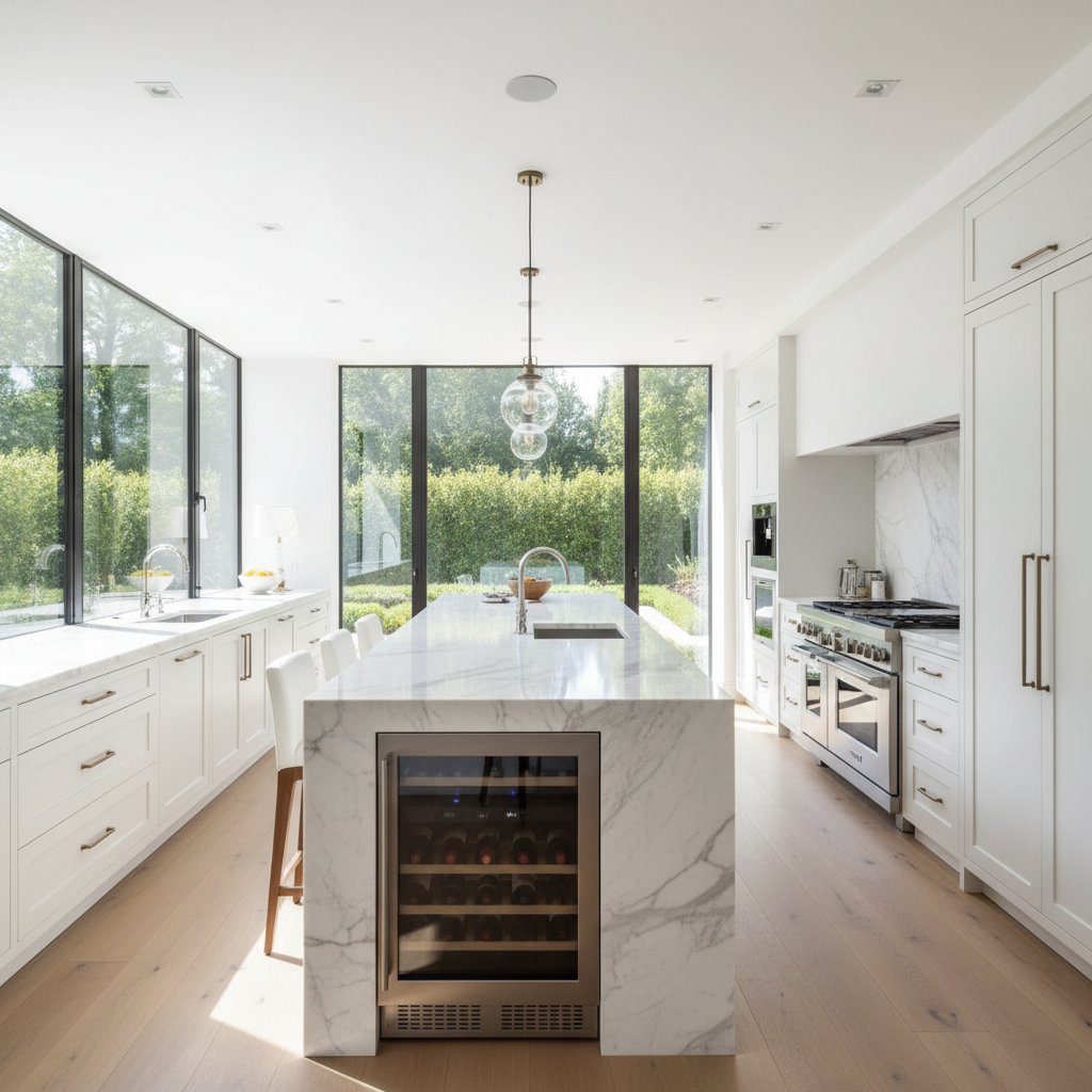 Luxury Corona Del Mar kitchen with premium appliances